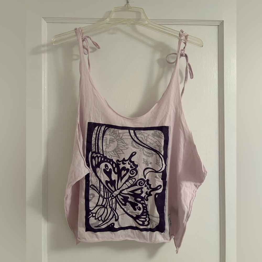 Heatherette Tank Top; size S